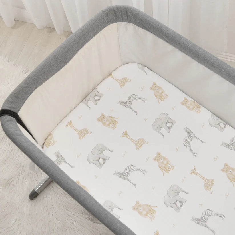 Bedside Bassinet/ Co Sleeper Fitted Sheets 2 Pack - Savanna Babies