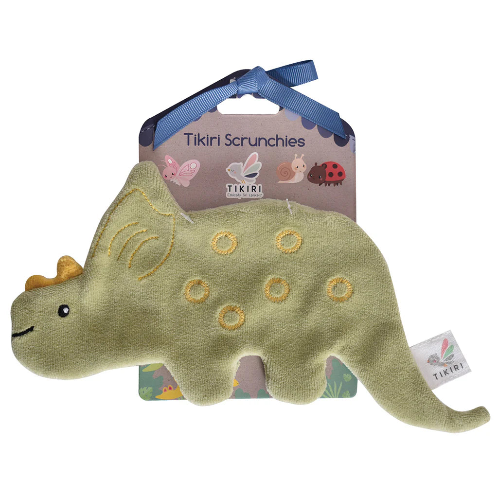 Tikiri Crinkle Scrunch Sensory Toy - Triceratops