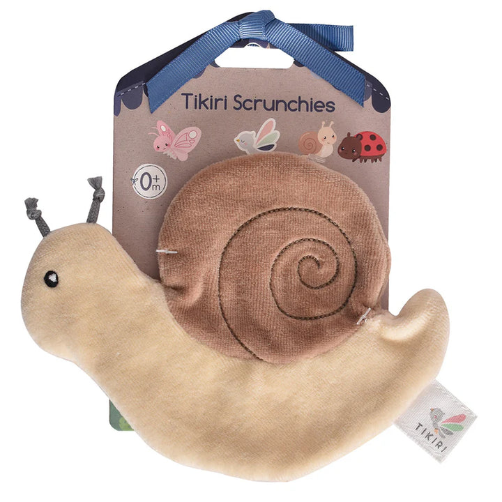 Tikiri Crinkle Scrunch Sensory Toy - Snail