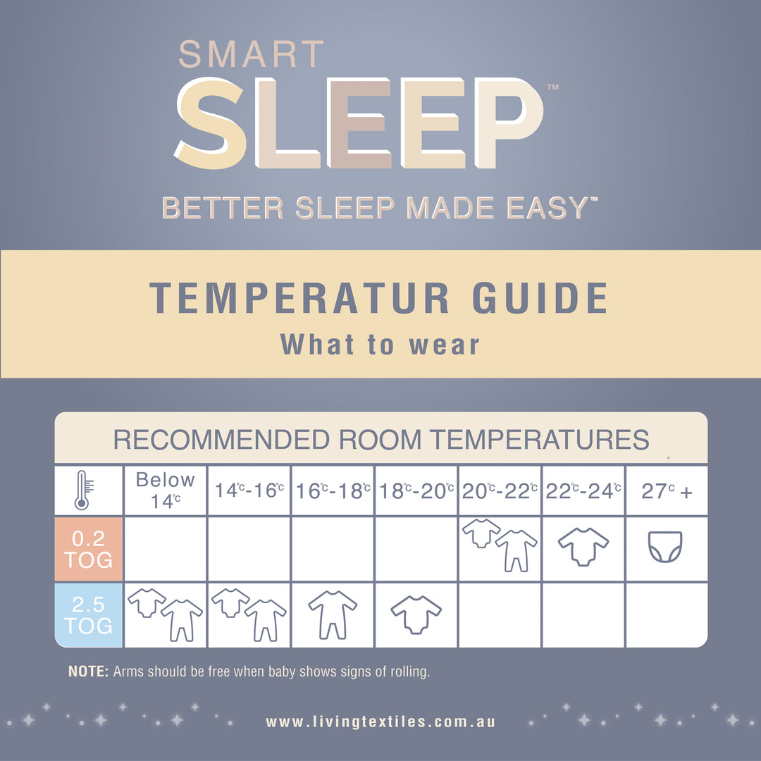 Smart Sleep Summer Sleeping Bag 0.2 TOG 6-18mths - Pink Butterflies