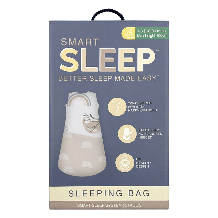 Smart Sleep Summer Sleeping Bag 0.2 TOG 18-36mths - Sleepy Sloth