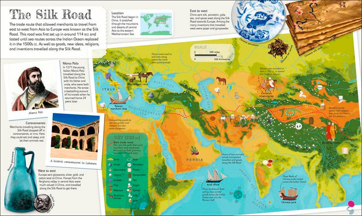 Children's Illustrated History Atlas Hardcover Book