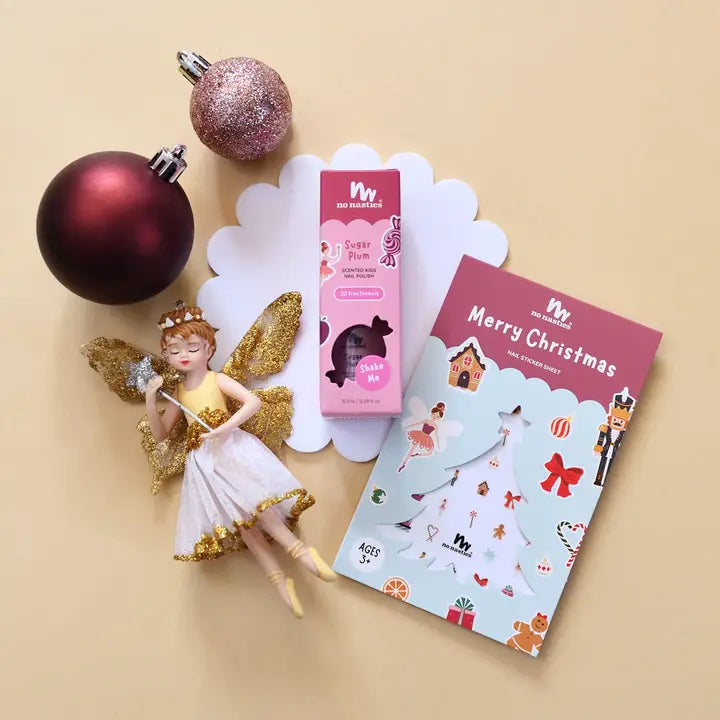 No Nasties Christmas Kids Nails Stickers - Limited Edition