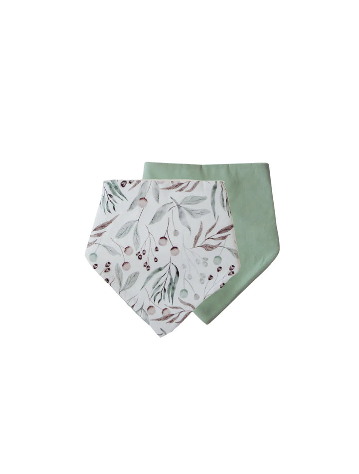 Bambella Bandana Bibs 2 Pack | Botanical & Lagoon