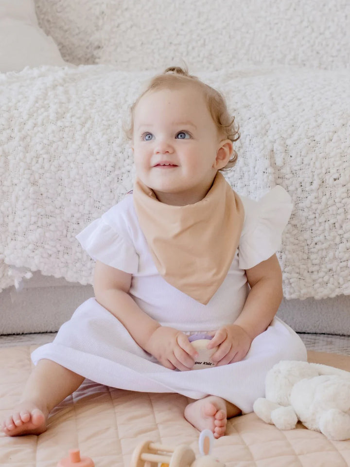 Bambella Bandana Bibs 2 Pack | Bloom & Nude