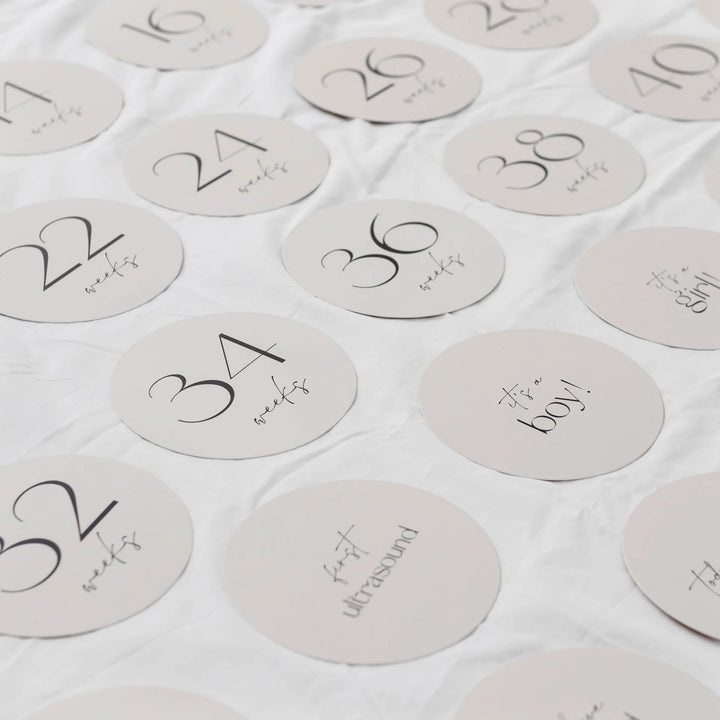Adored Illustrations Pregnancy Milestone Cards
