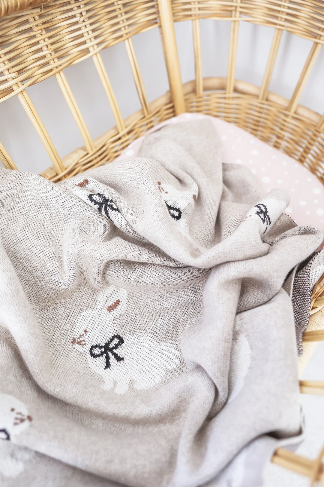 Alimrose Baby Bunny Blanket - Natural