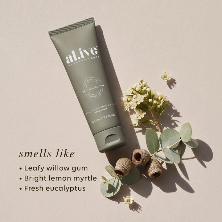al.ive Body Hand Cream - Willow Gum & Lemon Myrtle