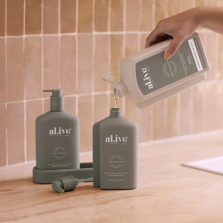 al.ive Hand & Body Wash 1L Refill - Willow Gum & Lemon Myrtle