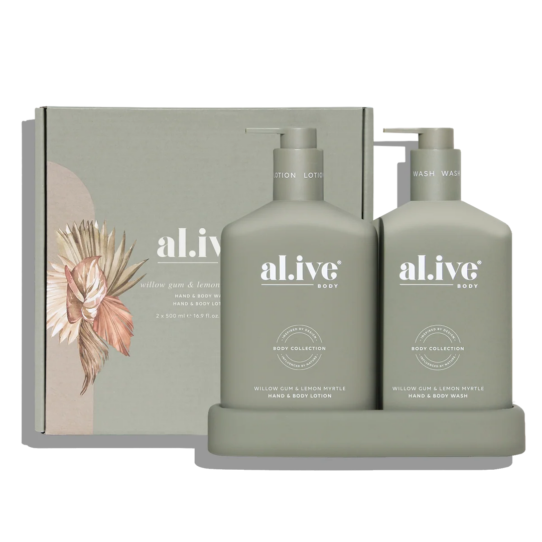 al.ive Body Willow Gum & Lemon Myrtle Wash & Lotion Duo