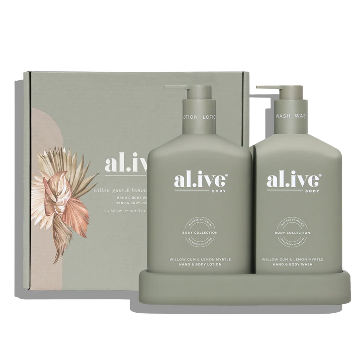 al.ive Body Willow Gum & Lemon Myrtle Wash & Lotion Duo