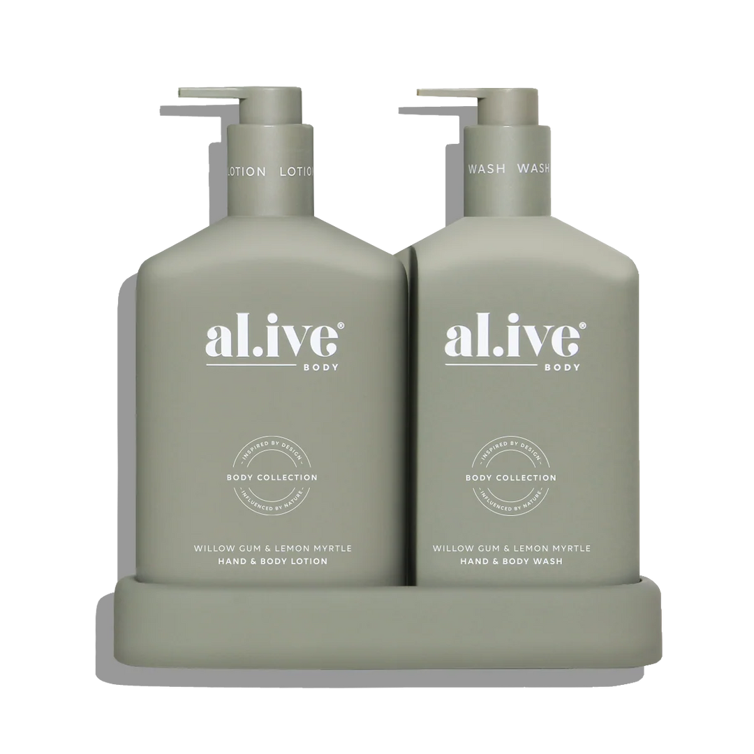 al.ive Body Willow Gum & Lemon Myrtle Wash & Lotion Duo