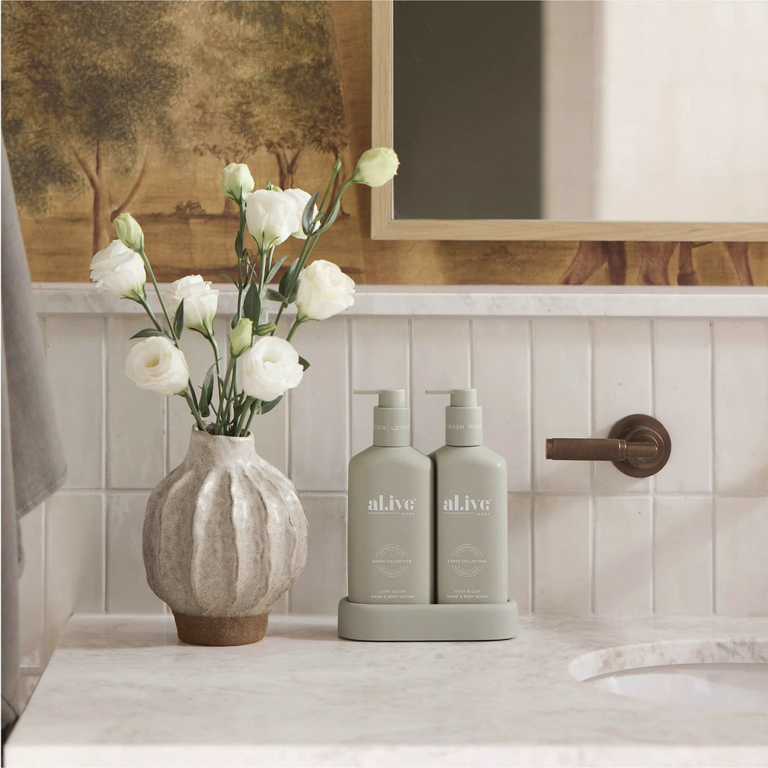 al.ive Body Compact Wash & Lotion Duo - Ivory Bloom