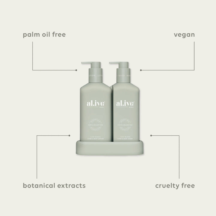 al.ive Body Compact Wash & Lotion Duo - Ivory Bloom