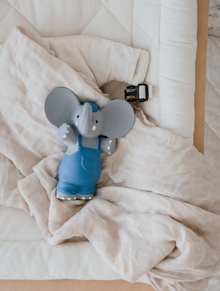Alvin The Elephant All Rubber Squeaker Toy/Teether Gift Box