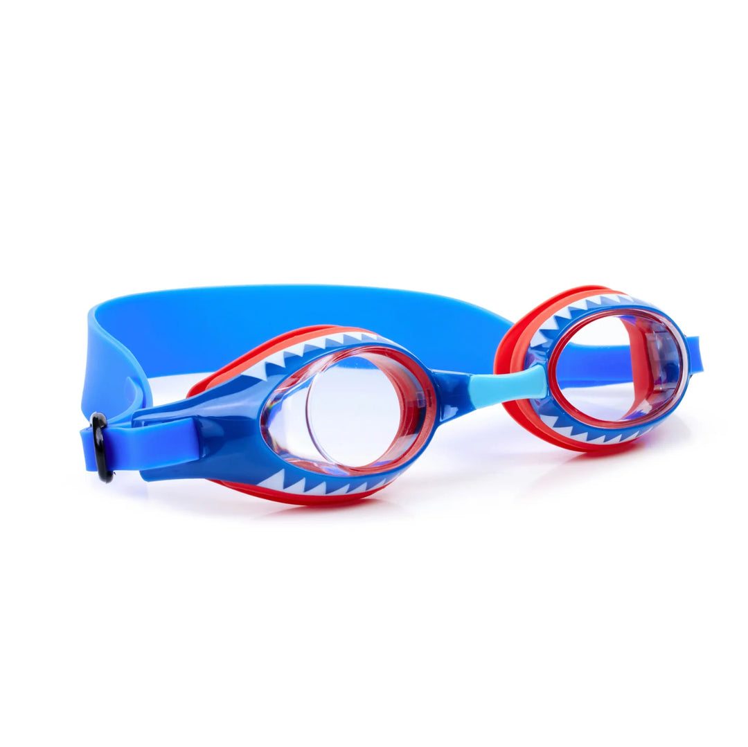 Aqua2ude Kids Swim Goggles | Shark Print Red
