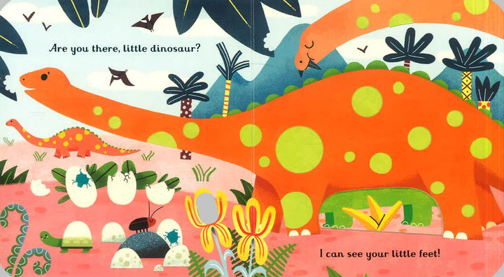 Are You There Little Dinosaur?  Usborne Peep Inside Board Book