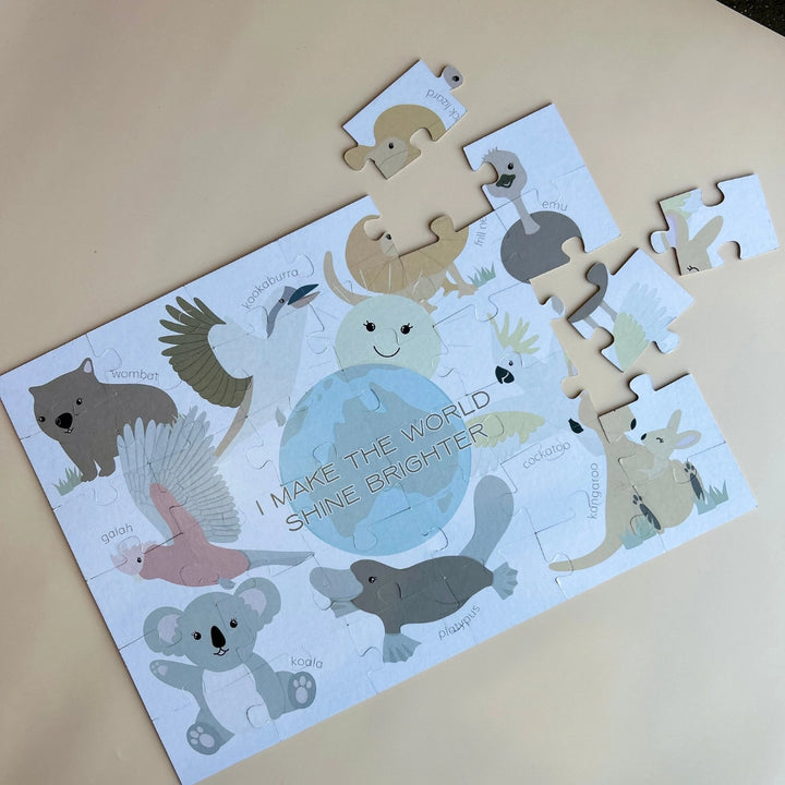 Australian Animals Affirmations Puzzle & Gift Box