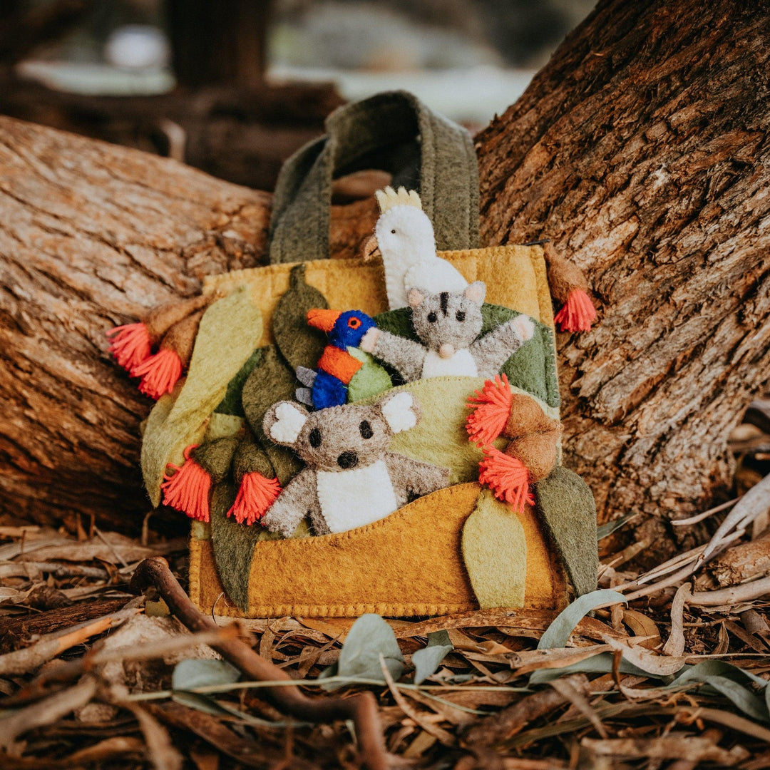 Australiana Gumnut Felt Playscape Bag