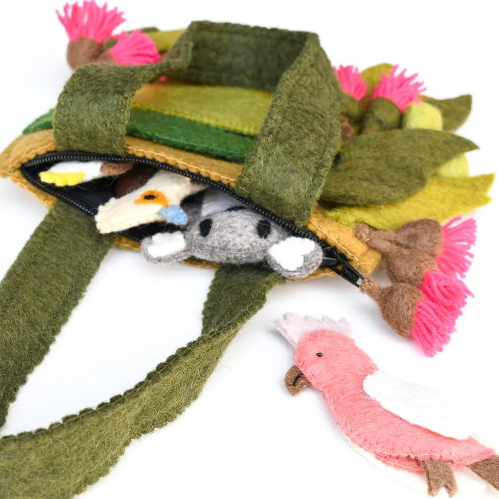 Australiana Gumnut Felt Playscape Bag