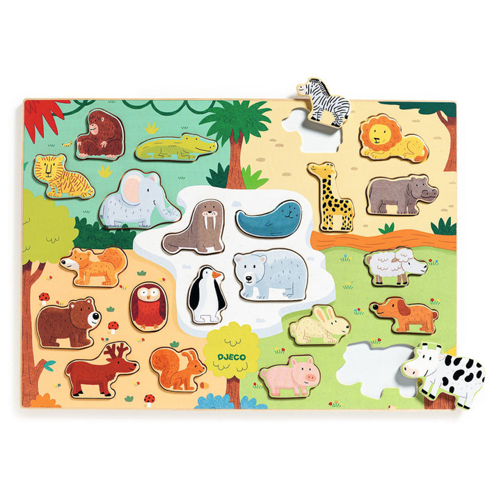 Djeco Jumbo Animal Wooden Puzzle