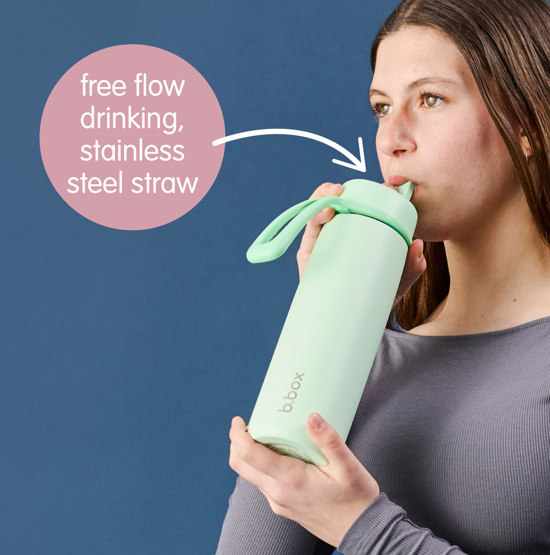 b.box Insulated Flip Top Drink Bottle 690ml - Lagoon