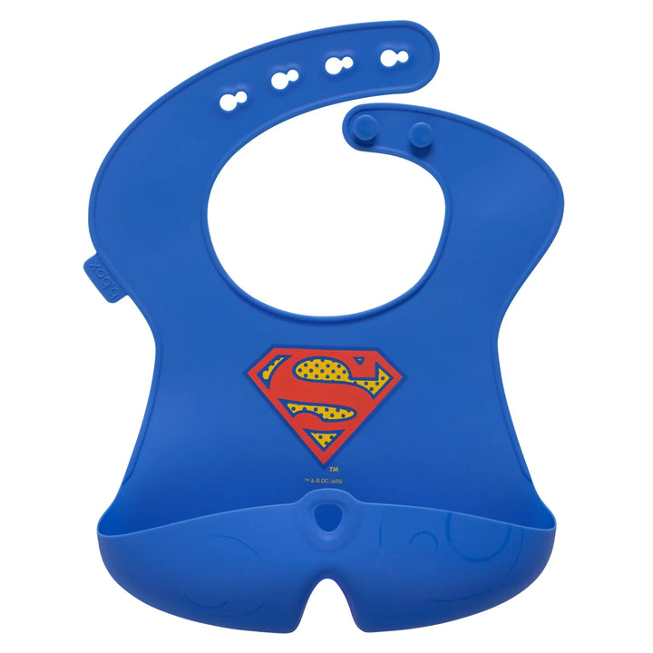 bbox Adjustable Silicone Feeding Bib - Superman