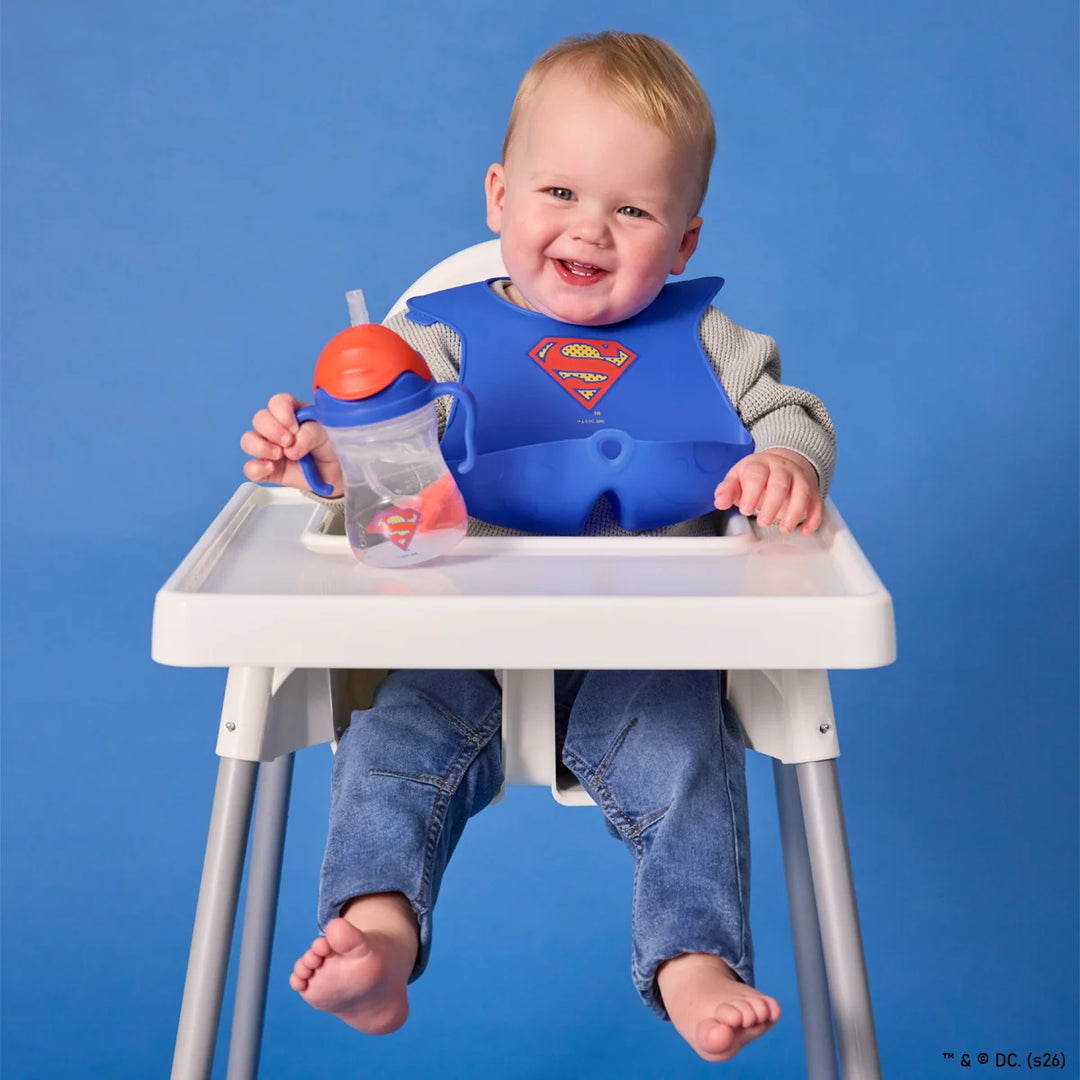 bbox Adjustable Silicone Feeding Bib - Superman