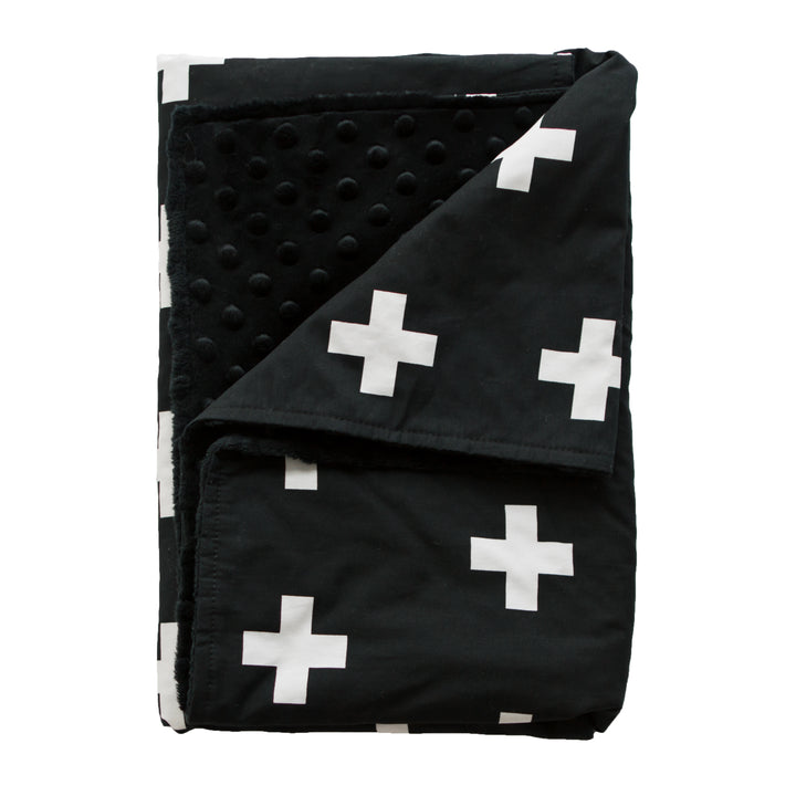 Bambella Designs Snuggle Blanket - Black Cross