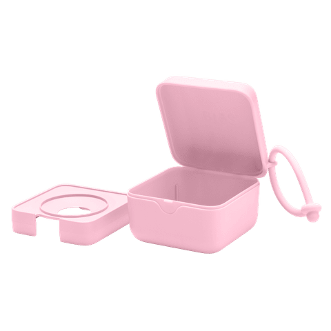 BIBS Paci Pod Pacifier Box - Baby Pink