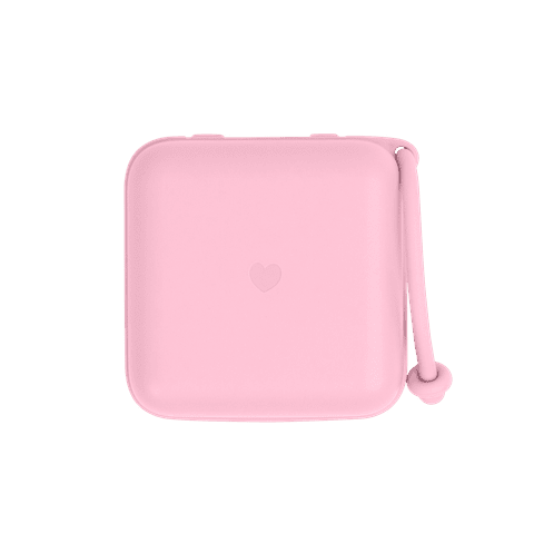 BIBS Paci Pod Pacifier Box - Baby Pink