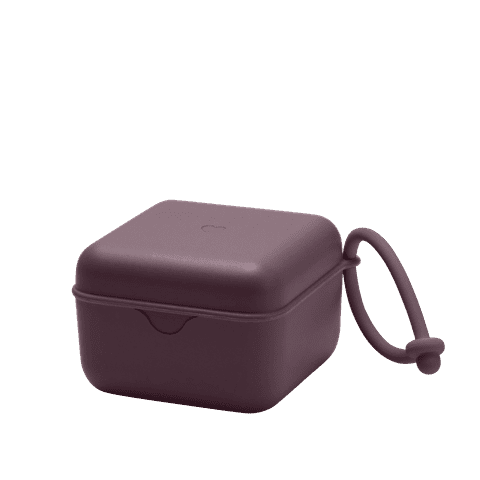BIBS Paci Pod Pacifier Box - Plum