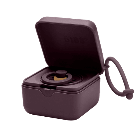BIBS Paci Pod Pacifier Box - Plum