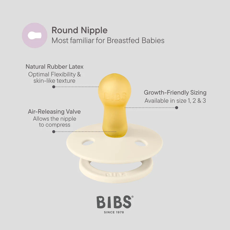 BIBS Colour Fusion Latex Round Dummies Twin Pack
