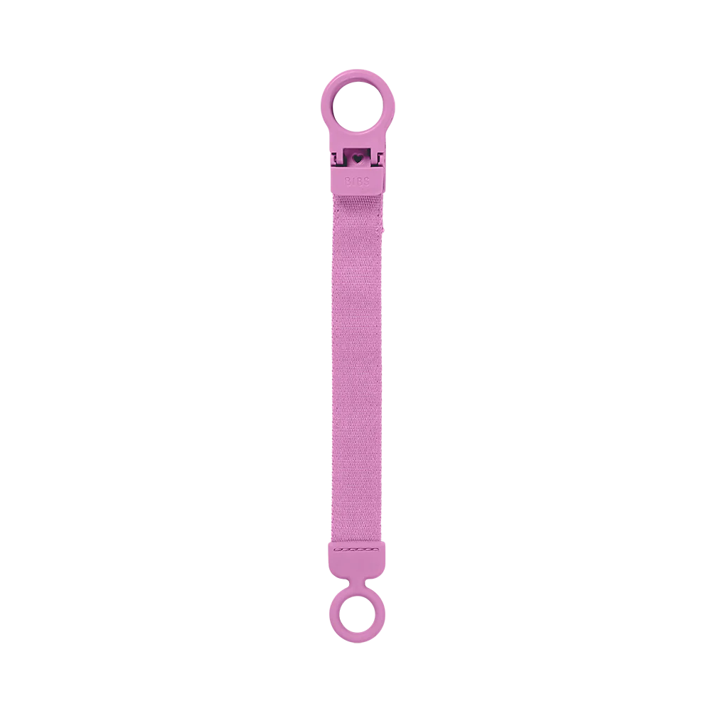 BIBS Loop Pacifier Clip | Bubblegum