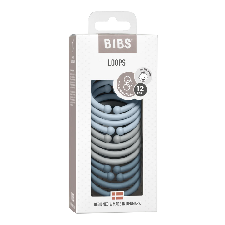 BIBS Loops 12 Pack Blue/Cloud/Petrol