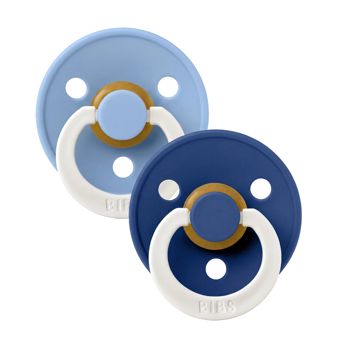 BIBS Round Colour Latex Dummies Twin Pack Size 3 (18+ Months)