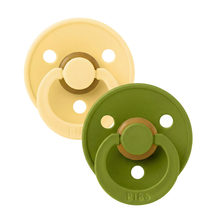 BIBS Round Colour Latex Dummies Twin Pack Size 3 (18+ Months)