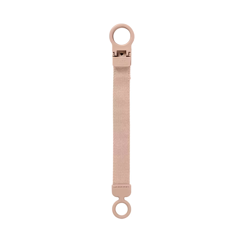 BIBS Loop Pacifier Clip | Blush