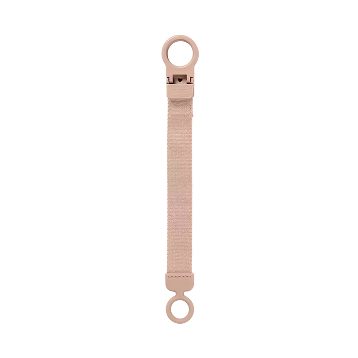 BIBS Loop Pacifier Clip | Blush