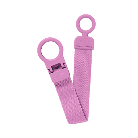 BIBS Loop Pacifier Clip | Bubblegum