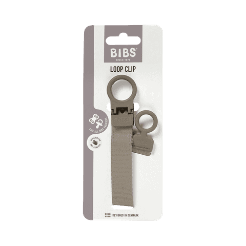 BIBS Loop Pacifier Clip | Dark Oak