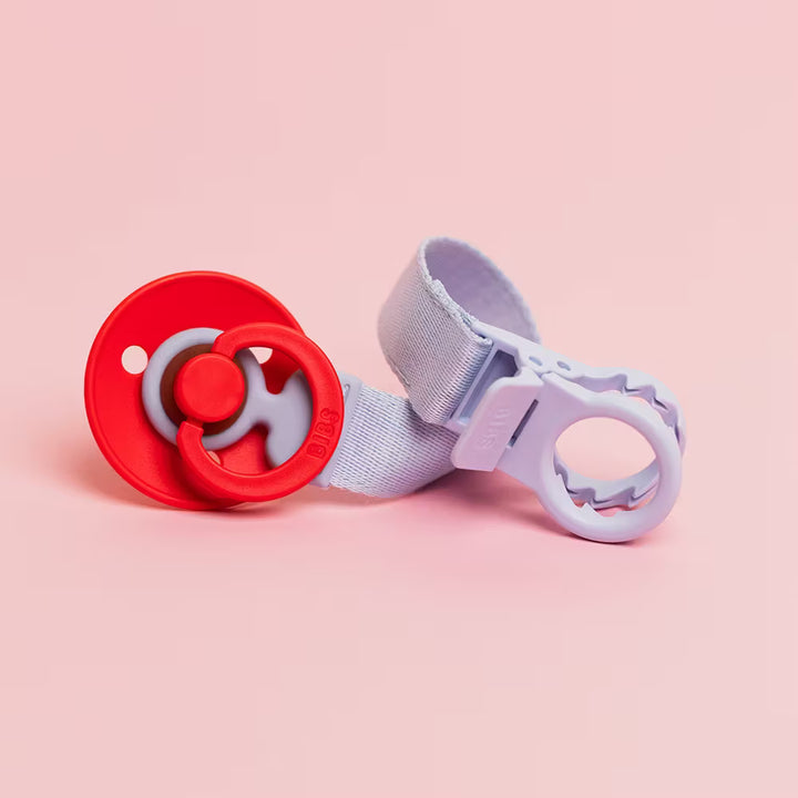 BIBS Loop Pacifier Clip | Dusty Blue