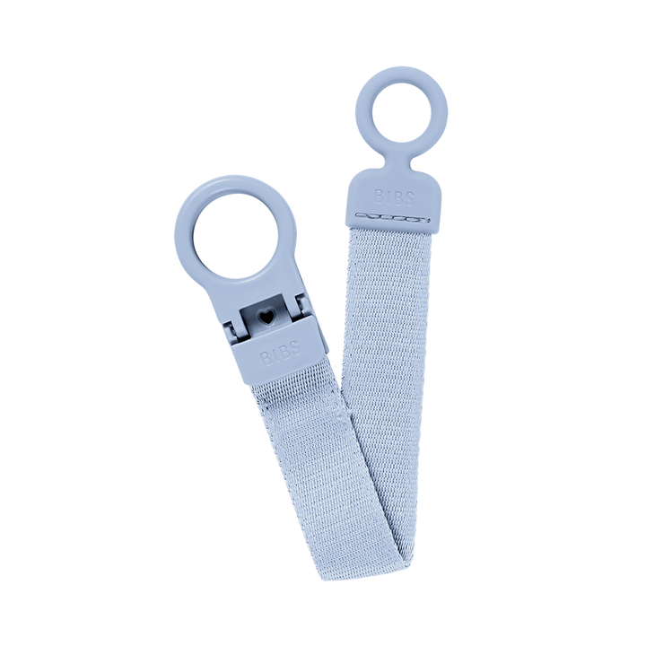 BIBS Loop Pacifier Clip | Dusty Blue