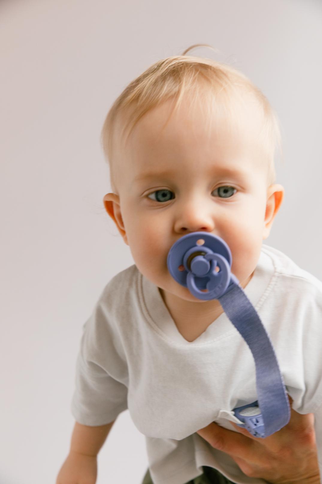 BIBS Loop Pacifier Clip | Petrol