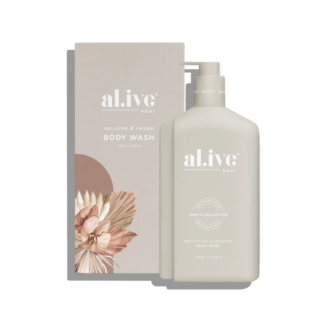 al.ive body Body Wash 750ml - Sea Cotton & Coconut