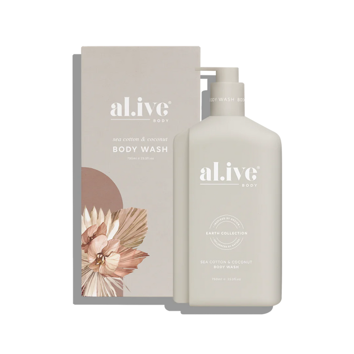 al.ive body Body Wash 750ml - Sea Cotton & Coconut