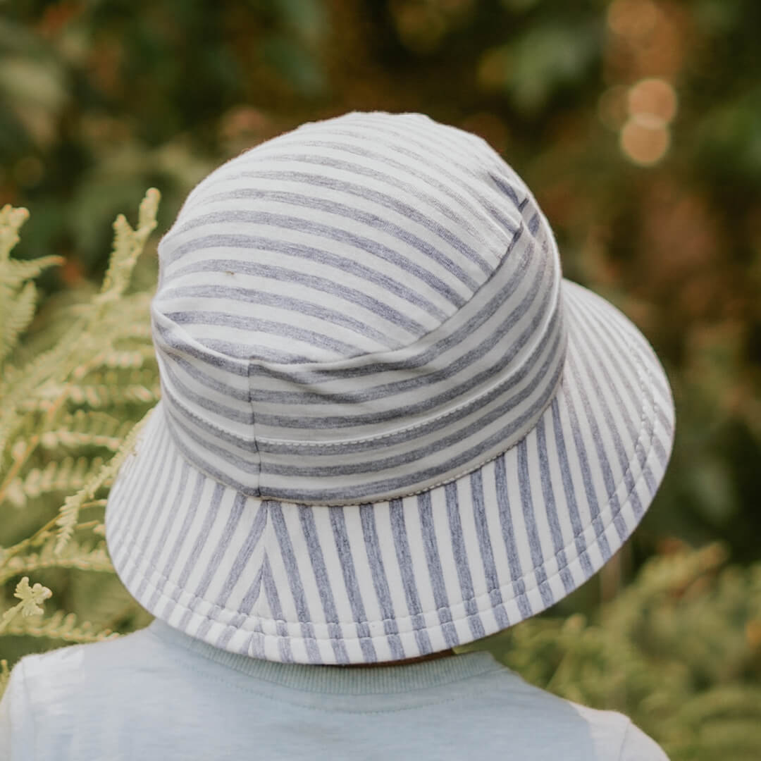 Bedhead Kids Bucket Sun Hat - Grey Stripe