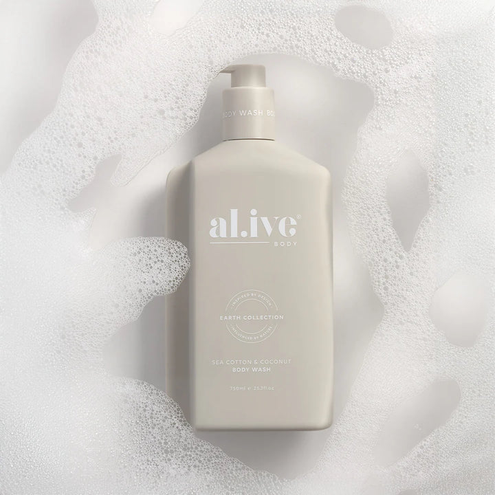 al.ive body Body Wash 750ml - Sea Cotton & Coconut