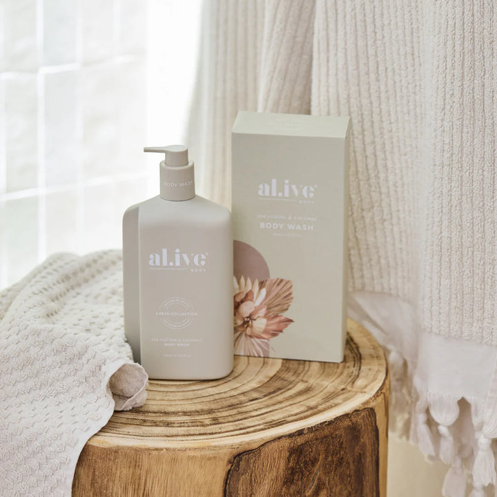 al.ive body Body Wash 750ml - Sea Cotton & Coconut